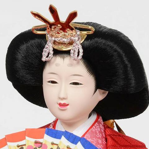 【ネット限定商品】 さくら アクリル ケース飾り コンパクト 小三五サイズ 親王飾り 濃茶塗