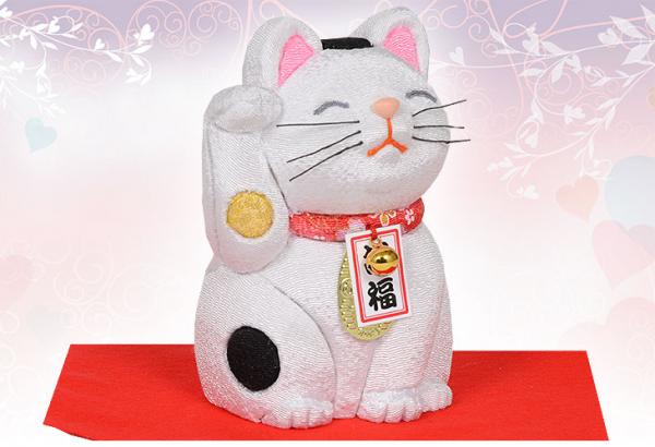 木目込み人形 No.1029-C 【招福猫】 桐塑 ボディ