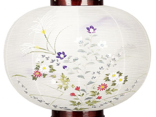 木製の大内盆提灯。送料無料・高級品とされる花梨は耐久性や保存性の高い材質です。