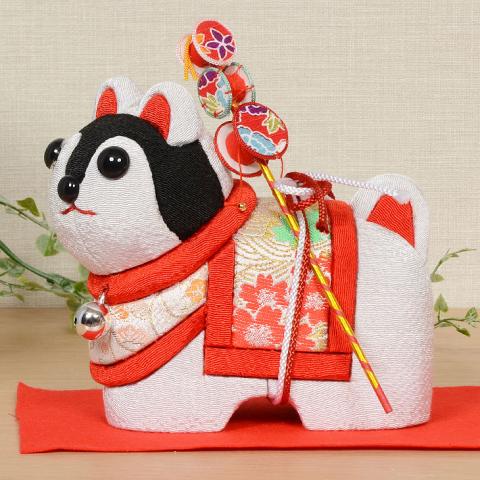 曽根人形 / No.1075-B 張り子・戌 木目込み人形 手芸キット 布