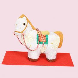 木目込み人形 完成品 No.2610-A 悠々 (白ちりめん)