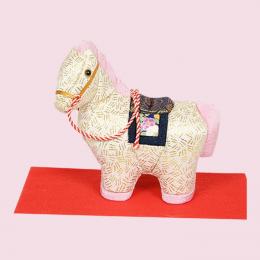木目込み人形 完成品 No.2611-A 悠々 (白キンラン)