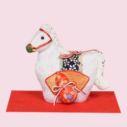 木目込み人形 完成品 No.2616-A　福瓢箪 (白ちりめん)
