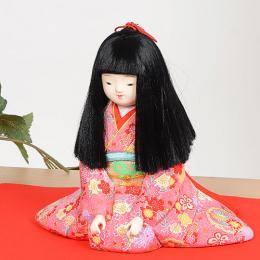 ギフトに最適な 木目込み人形 No.1041-2-A 【ひいな】 完成品