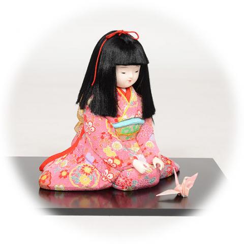 ギフトに最適な木目込み人形 No.1041-2-B 【ひいな】 布付き手芸キット