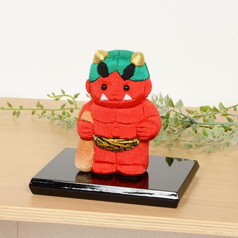 曽根人形 / No.1077-A 鬼くん(赤) 木目込み人形 完成品 ギフトに