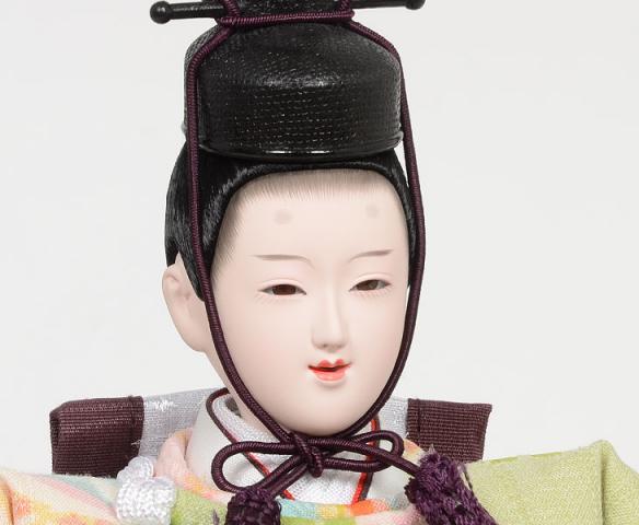 No.301-113 雛人形 コンパクト 宇造り 収納 ひな人形 小三五 親王 万葉 毛せん 飾り