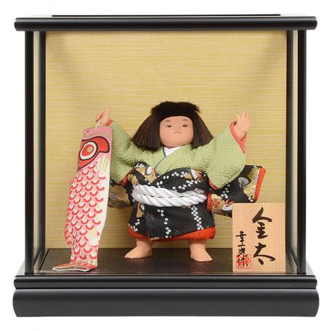 No.512-03 五月人形 幸一光 5号 金太郎 鯉 ケース飾り 節句人形