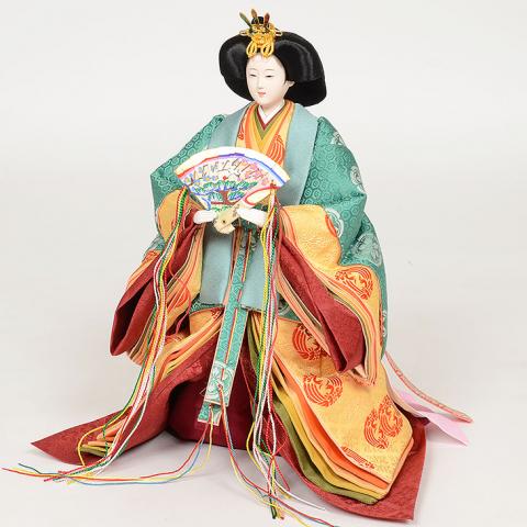 ひな人形 五月人形は正栄作 曽根人形 No 303 16 雛人形 京八番サイズ 皇太子 黄丹袍 木胴 本仕立 立雛
