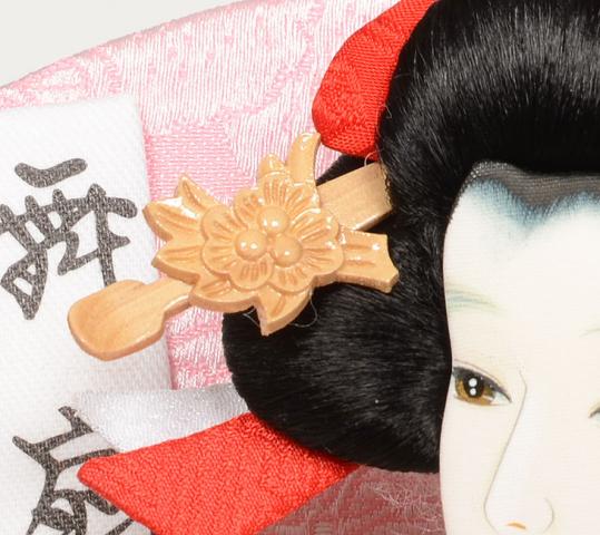 No.708-64　卵型 8号　美桜(みお)　初正月のお祝い。ミニサイズの羽子板飾り