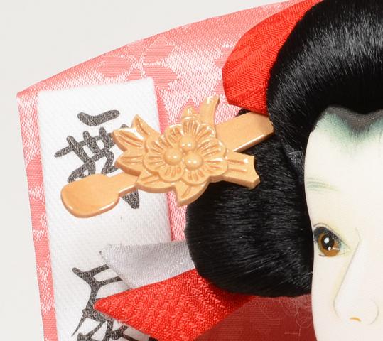 No.708-65　卵型 8号　美桜(みお)　初正月のお祝い。ミニサイズの羽子板飾り
