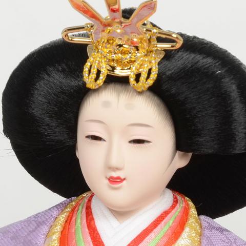 No.301-127 雛人形 コンパクト 収納 No.301-127 【京桜】 小芥子サイズ 飛鳥雛