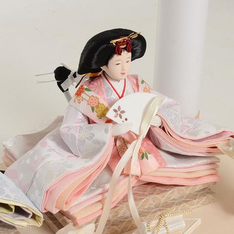 雛人形 No.306-158 雛人形 アクリルケース飾り 【ivory(アイボリー)】