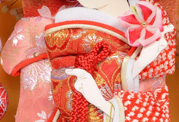 No.707-01　7号　円桜(えんざくら)　初正月のお祝い。ミニサイズの羽子板飾り