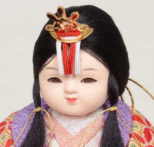 No.302-822 雛人形 【和花】 人気のミニサイズ 木目込み 親王飾り ひな人形 親王平飾り